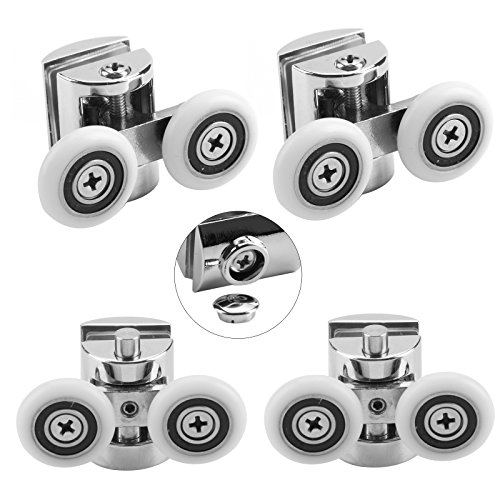 Roulette douche roue porte douche 23mm 4pcs 0714367573724 MultiWare Roulette douche roue porte douche 23mm 4pcs 0714367573724 MultiWare