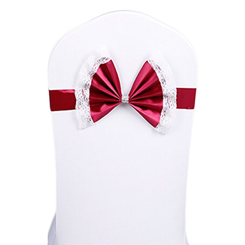 hjuns 10 Housse de chaise Noeud écharpe mariage...