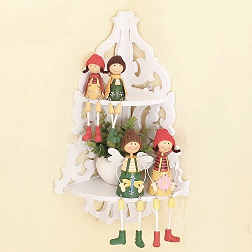 aihometm Kit étagère d'angle murale en bois Ran...