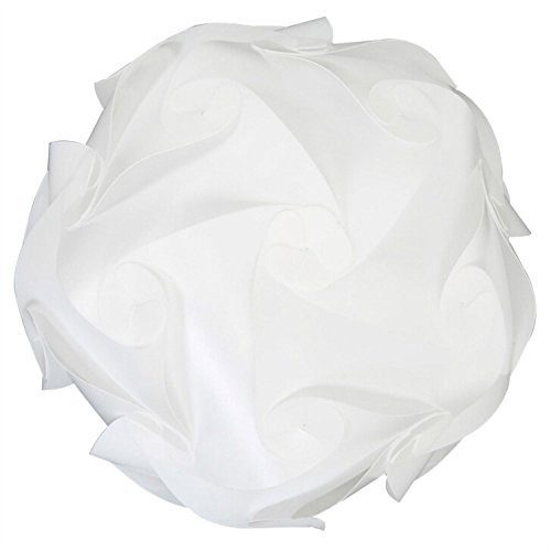 Original DIY Abat-jour Puzzle Festival Kit Abat-jour pour Plafond Lampe Suspendue Décoration, 30pcs,Blanc, 25 cm 0714402660860 AZX