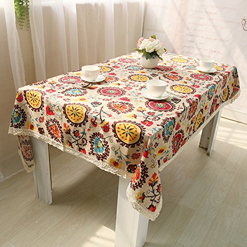 Motif de Fleur Nappes Coffee Table Cloth Nappe ...