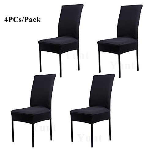 Lot de 4 pcs housse de chaise spandex extensibl...