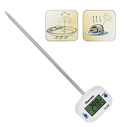 Thermometre digital numerique avec sonde en aci...