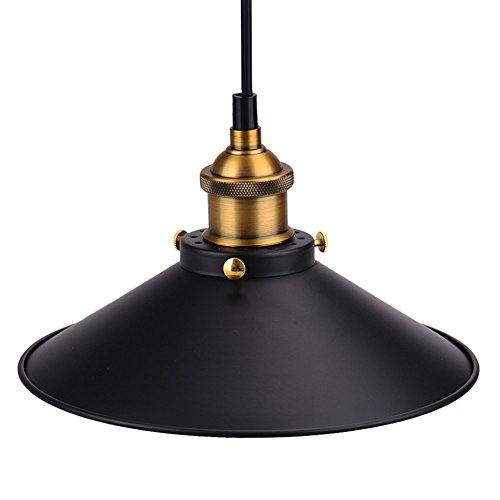 Abat-jour métal rétro plafonnier lustre sans lu...