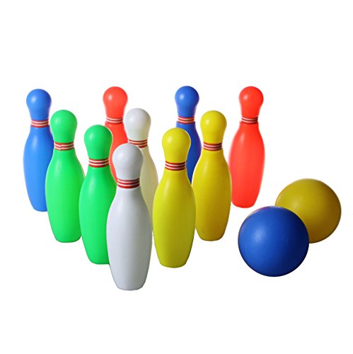 Jeu de bowling de 10 quilles et 2 bowling balle...