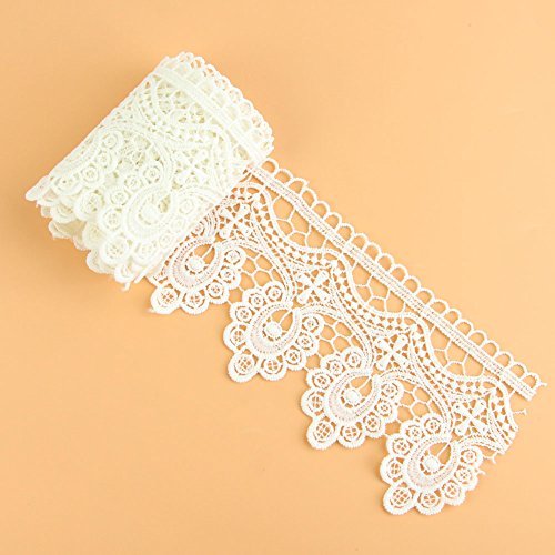 2 yards rouleau dentelle lace polyester scrapbo...