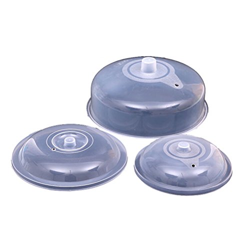 Lot de 3 couvercles ventilés anti-éclaboussures...