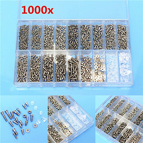 1000pcs Lunettes Sunglass Lunettes Kit Vis écro...