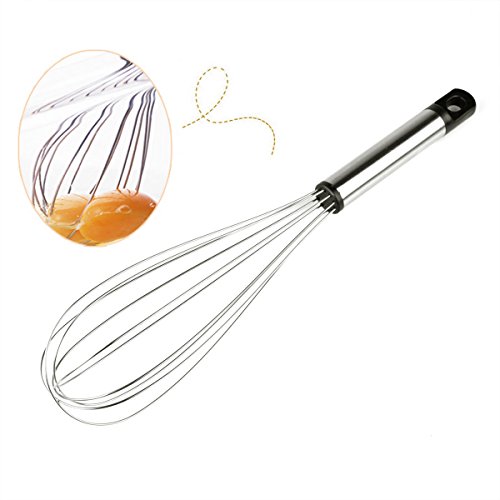 22 cm fouet manuel de cuisine fils inox avec ma...
