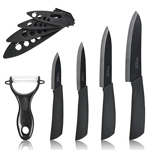 Set de 4 couteaux céramique professionnels avec etui de protection + eplucheur céramique 0714838125148 Home.lolo