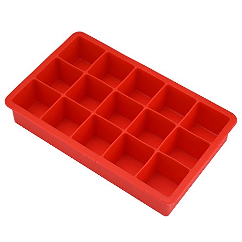 Bacs à glaçons en silicone (rouge)