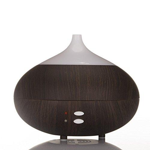 Hysure Aroma diffuseur 300ml huile essentielle diffuseur électrique humidificateur à ultrasons aromathérapie refroidir mist humidifier, purificateur d'air (bois foncé ,avec 7 couleurs lumières) 0714890095601 (0714890095601)