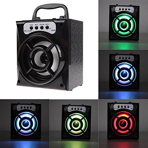 Amazingdeal365 Mini Enceinte bluetooth portable Haut Parleur sans fil étanche portables en plein air Camping avec USB / TF / AUX / Carte Radio FM puissant haut-parleur portable code EAN 0714890409866 