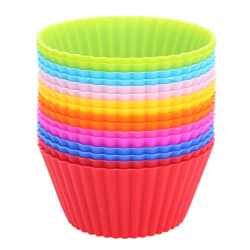16pcs moule en silicone pour muffin, cupcake ca...