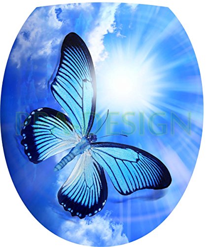 Sticker Autocollant Abattant WC Papillon dans l...