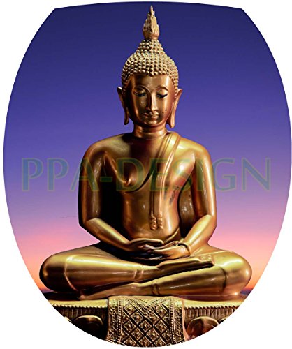 Sticker Autocollant Abattant WC Bouddha 35x42cm...