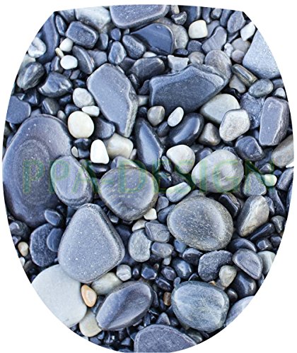 Sticker Autocollant Abattant WC Pierre 35x42cm ...