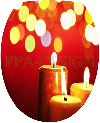 Sticker Autocollant Abattant WC Bougies 35x42cm...