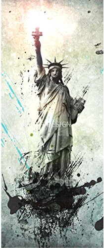 Sticker autocollant frigo New York Statue de la...