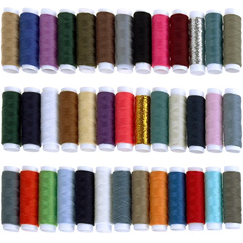 39 bobines fils à coudre ,39 couleurs fils de m...