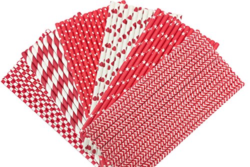 150 pailles en papier Lot de mélange pour tous ...
