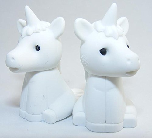 2 White Unicorn Eraser par Iwako (2 pièces) en ...