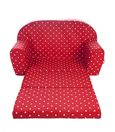 Geppetto Petit sofa dépliable pour enfants, rouge