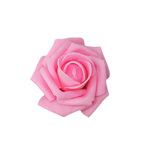 50pcs Corolle Rose de Mousse Tête de Fleur Arti...