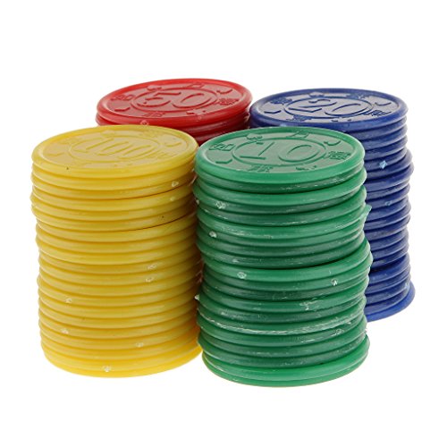 80 Jetons de Poker en Plastique -Machine de Jeu...