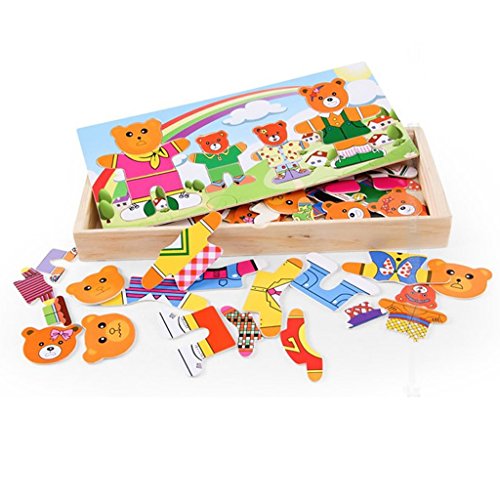 Childrens Famille Des Ours En Bois Dress-up De ...