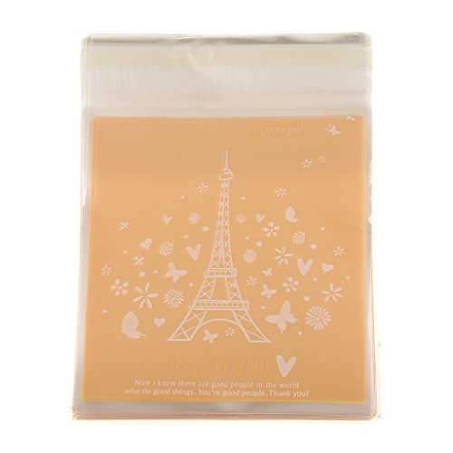 100pcs Sachet de Biscuit Pochette de Bonbons Au...