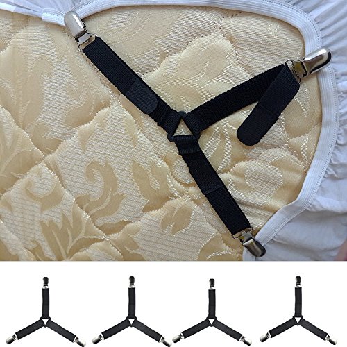 4 pièces un ensemble,3-way velcro drap de lit b...