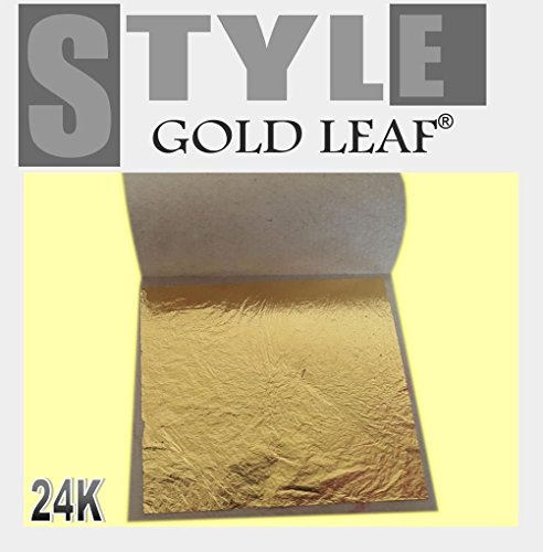 100 X Feuille Feuilles d'or 24 K Carats 100% Ve...