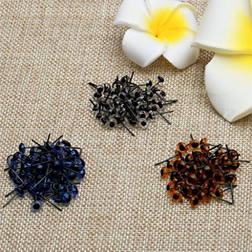 (tm) livraison gratuite 150pairs 5mm bleu / bru...