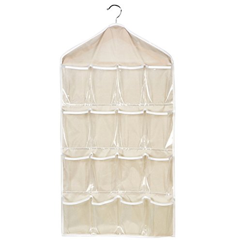AISI Sac de rangement à suspendre ,16 poches organisateur suspendu transparent le plus consommé,organisateur de poche beige code EAN 0717880139620 