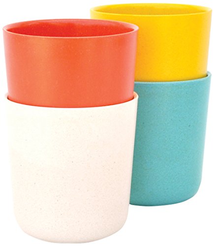 BIOBU by EKOBO BIOBU gusto by eKOBO 34710 grand set 2 persimmon/blanc/bleu lagon/jaune citron code EAN 0718117634710 