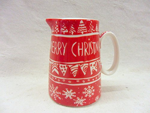Abbeydale Collection Joyeux Noël Guirlande Design Pichet crème fabriqué pour la collection Abbeydale pour Heron Cross Pottery. code EAN 0718610072347 