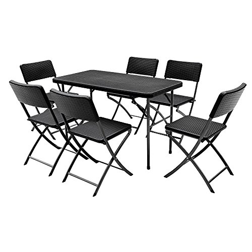 6ft table pliante camping picnic portable jardi...