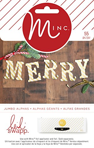 Minc Christmas Die-Cut Large Alphas 55/Pkg-