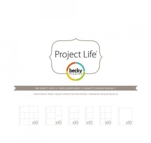 Project Life Becky Higgins Project Life Lot de 12 Pages variété 3-Lot de 60 code EAN 0718813969857 