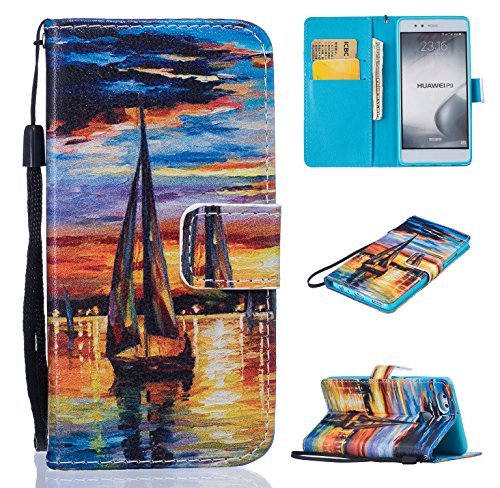 Etui pour huawei p9, portefeuille wallet housse...