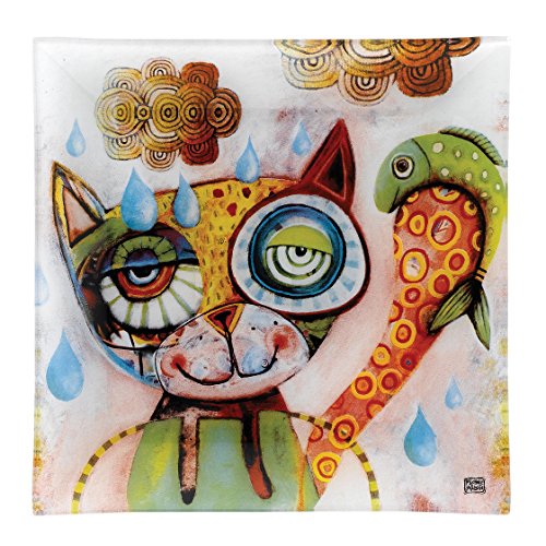 Allen Designs Cat and Owl d112 Plate Small, ver...