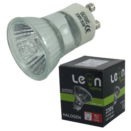 8 x GU10 Mini Lampes halogènes Ampoules 35 mm Diamètre 35 W 240 V Mini Lampes halogènes 0721405244812 Leonlighting