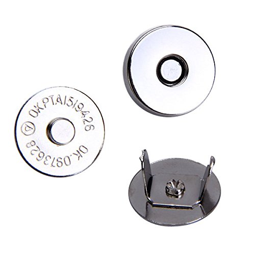 10 Paires Fermoir Bouton Magnétique Aimant Maro...