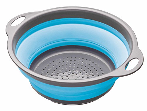 Kitchen Craft Colourworks collapsible colander, blue, 24cm code EAN 0721864680190 