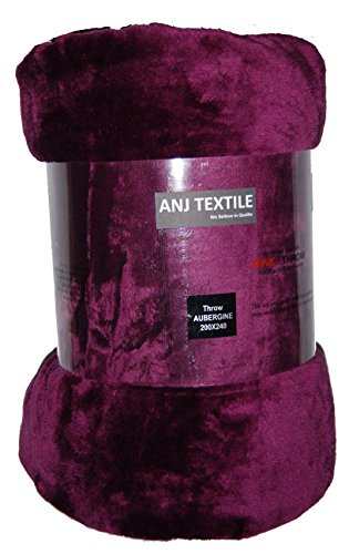 Jeté de lit ou de canapé de qualité en fourrure...