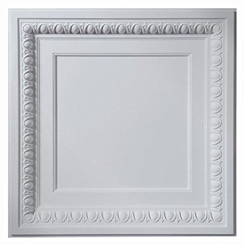 PLASTFILM pl06 en étain Design 3D Carreau de plafond blanc mat en relief photosgraphie Fond Décoration Murale Panneaux 10pieces/Lot code EAN 0723120942547 