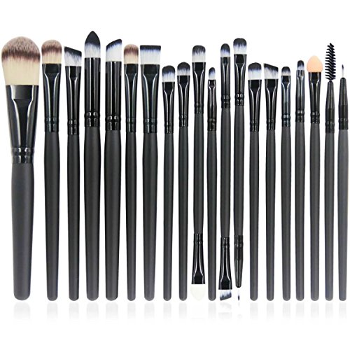 MELEE 20 pieces makeup brush set professional face eye shadow eyeliner foundation blush lip makeup brushes powder liquid cream cosmetics blending brush tool code EAN 0723576366959 