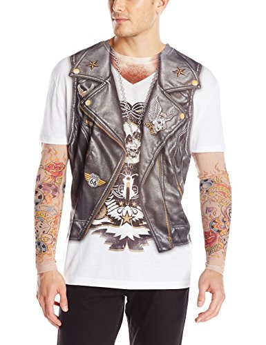 Faux Real Tees En Véritable motard avec fantaisie tatouage avec t-shirt pour homme code EAN 0724996313578 