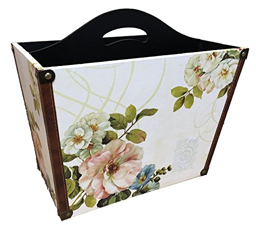 En bois massif Panier à journaux et magazines i...